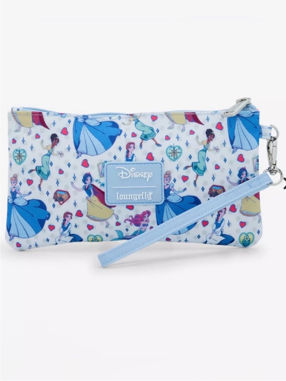 Loungefly Disney Princess Manga Allover Print Nylon Wristlet
